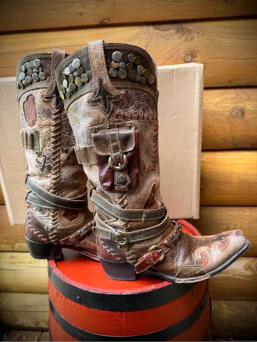 Double D Ranch Frontier Trapper Boot Size 8.5